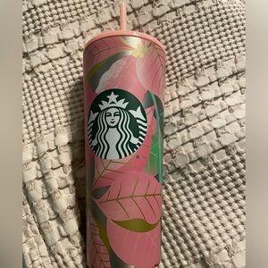Floral Starbucks tumbler